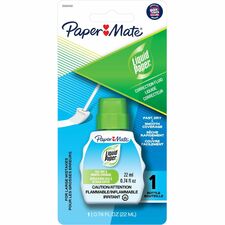Paper Mate Liquid Paper Fast Dry Correction Fluid-22 ML-Bright White-Fast-drying  Spill Resistant-1/Pack