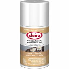 Claire Metered Air Freshener With Ordenone-Aerosol-6000 Ft�-11 Fl Oz 0.3 Quart-Vanilla-30 Day-12/Carton-Odor Neutralizer