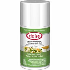 Claire Metered Air Freshener With Ordenone-Aerosol-6000 Ft�-11 Fl Oz 0.3 Quart-Cucumber Melon-30 Day-1 Each-Odor Neutralizer