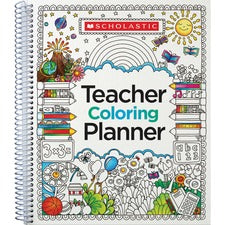 Scholastic Doodle Teaching Planner-Academic-Multi-11.1" Height X 9.9" Width-1 Each