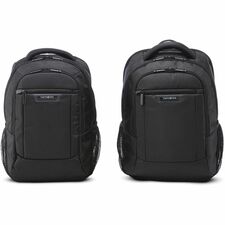 Samsonite Classic Business 2.0 Carrying Case Backpack For 13" To 15.6" Apple IPad Notebook Tablet Smartphone Pen Business Card Accessories-Black-Polyester Body-Shoulder Strap Handle-17" Height X 7.3" Width X 11.3" Depth-Medium Size-Unisex