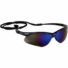 Kleenguard V30 Nemesis Safety Eyewear-Recommended For: Workplace Home-Durable Lightweight Wraparound Frame Anti-fog Flexible Soft Neck Cord-UVA UVB UVC Protection-Polycarbonate-12/Carton