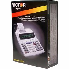 Victor 12-Digit Thermal Printing Calculator-Thermal-12 Digits-LED-White-1 Each