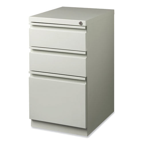 Hirsh Industries Full-width Pull 20 Deep Mobile Pedestal File Box/box/file Letter Lt Gray 15x19.88x27.75
