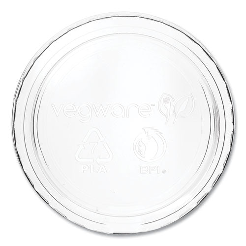 Vegware Round Deli Pots, 16 oz, 4.6 Diameter x 3 inchh, Clear, Plastic, 500/Carton