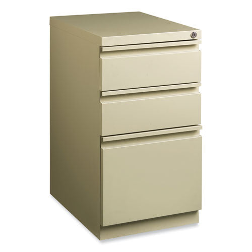 Hirsh Industries Full-width Pull 20 Deep Mobile Pedestal File Box/box/file Letter Putty 15x19.88x27.75