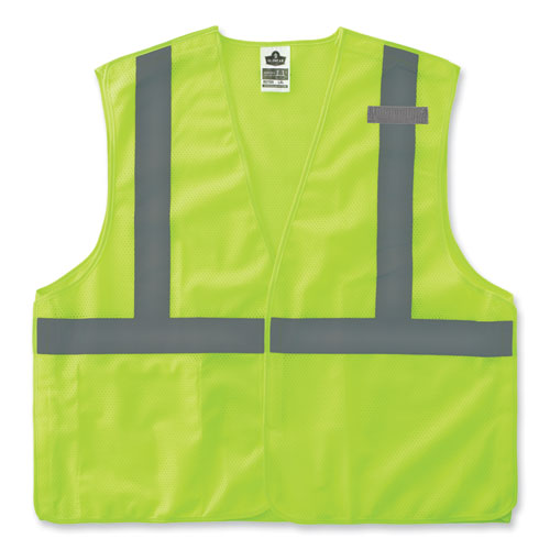 Ergodyne Glowear 8215ba-s Single Size Class 2 Economy Breakaway Mesh Vest Polyester X-small Lime