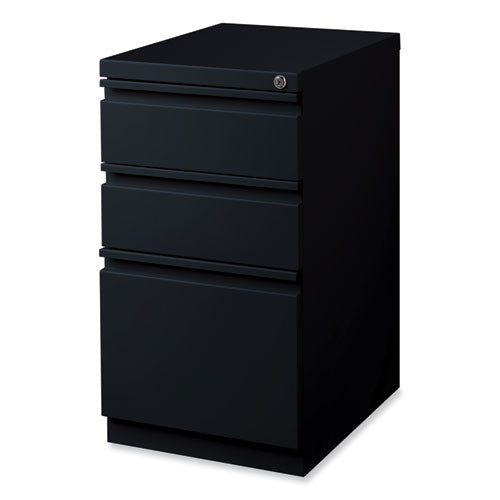 Hirsh Industries Full-width Pull 20 Deep Mobile Pedestal File Box/box/file Letter Black 15x19.88x27.75