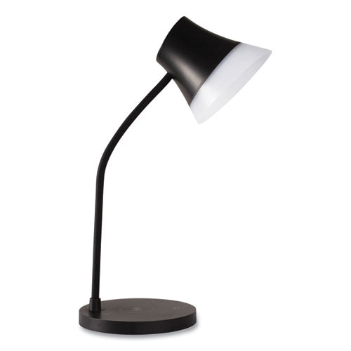 OttLite Wellness Series Shine Led Desk Lamp 12" To 17" High Black