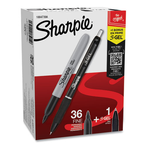 Sharpie Brush Tip Permanent Marker, Medium, Assorted Colors, 12/Set (SAN1810704)