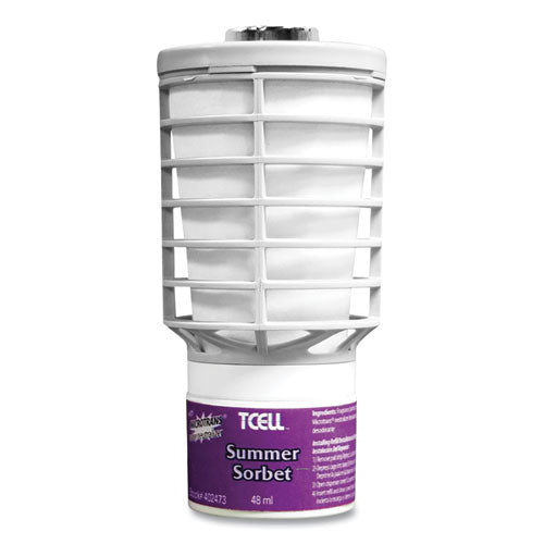 Rubbermaid Commercial Tcell Air Freshener Dispenser Oil Fragrance Refill Summer Sorbet 1.6 Oz 6/Case