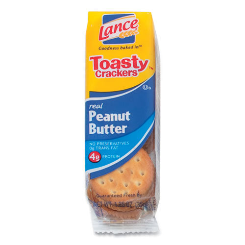 Lance Toasty Crackers Peanut Butter 1.25 Oz Packet 24/box