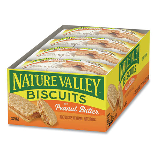 Nature Valley Biscuits Peanut Butter 1.35 Oz Packet 16/box