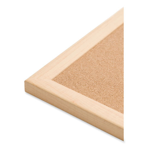 Cork Bulletin Board, 70 X 47, Natural Surface, Birch Wood Frame