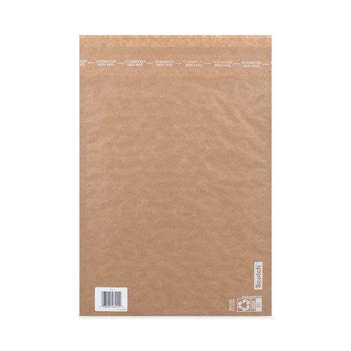 Curbside Recyclable Padded Mailer, #5, Bubble Cushion, Self-adhesive Closure, 12 X 17.25, Natural Kraft, 100/carton