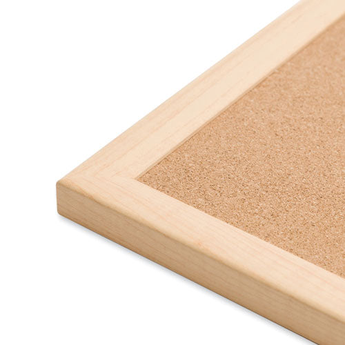 Cork Bulletin Board, 47 X 35, Natural Surface, Birch Wood Frame