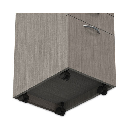 Alera Valencia Series Mobile Pedestal File, Left/right, 3-drawer: Box/box/file, Legal/letter, Gray, 15.88 X 20.5 X 28.39