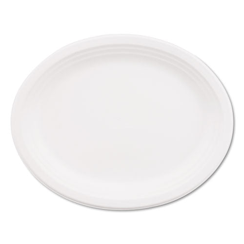Paper Dinnerware, 3-compartment Plate, 10.25" Dia, White, 500/carton