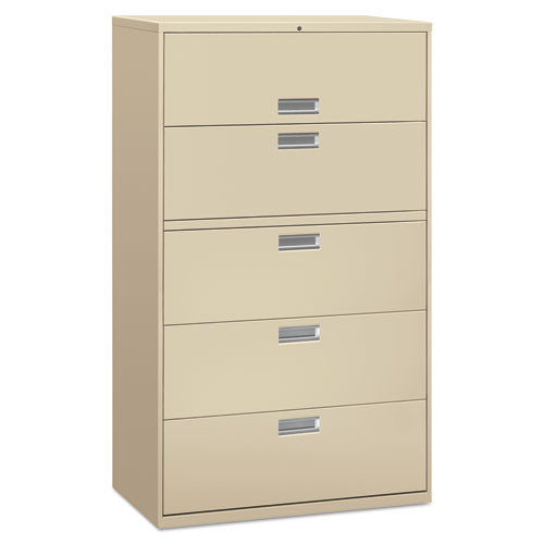 Lateral File, 4 Legal/letter-size File Drawers, Light Gray, 42" X 18.63" X 52.5"