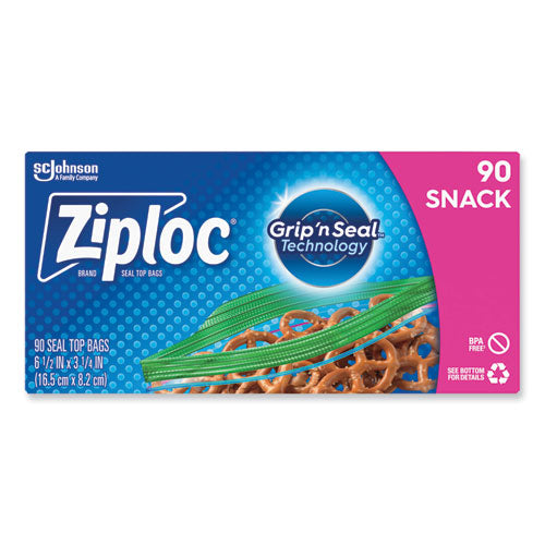 Seal Top Snack Bags, 10 Oz, 6.5" X 3.25", Clear, 90 Bags/box, 12 Boxes/carton