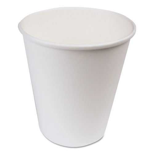 Paper Hot Cups, 4 Oz, White, 20 Cups/sleeve, 50 Sleeves/carton