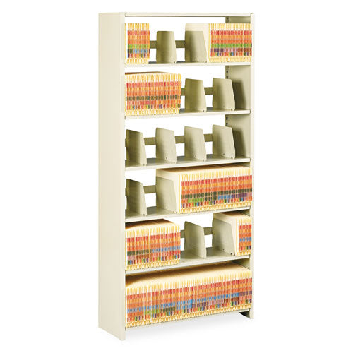 Snap-together Steel Seven-shelf Closed Starter Set, 48w X 12d X 88h, Sand