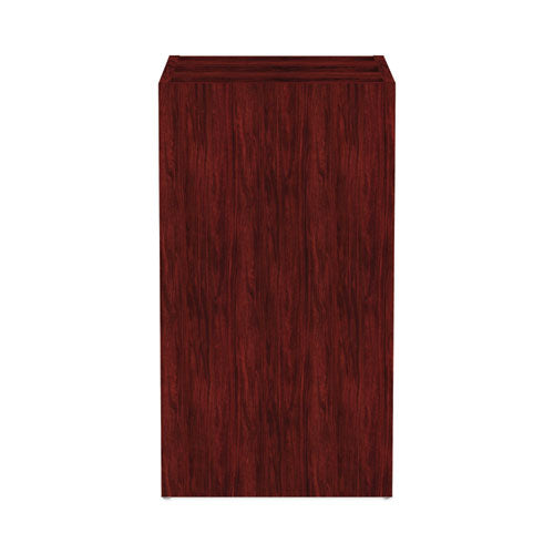 Alera Valencia Series Full Pedestal File, Left/right, 3-drawers: Box/box/file, Legal/letter, Mahogany, 15.63" X 20.5" X 28.5"