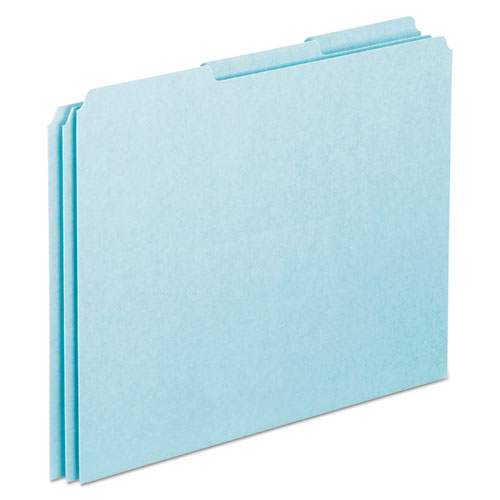Blank Top Tab File Guides, 1/3-cut Top Tab, Blank, 8.5 X 11, Manila, 100/box