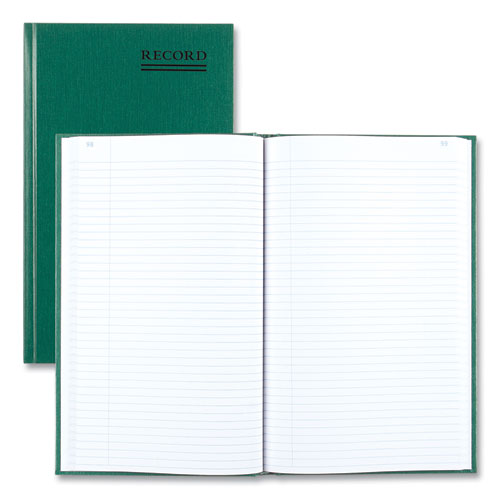 Emerald Series Account Book, Green Cover, 12.25 X 7.25 Sheets, 300 Sheets/book