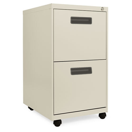 File Pedestal, Left Or Right, 2 Legal/letter-size File Drawers, Charcoal, 14.96" X 19.29" X 27.75"