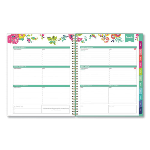 Day Designer Peyton Create-your-own Cover Weekly/monthly Planner, Floral Artwork, 11 X 8.5, White, 12-month (jan-dec): 2023