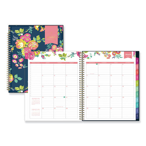 Day Designer Peyton Create-your-own Cover Weekly/monthly Planner, Floral Artwork, 11 X 8.5, White, 12-month (jan-dec): 2023