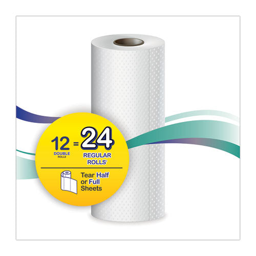 Premium Kitchen Roll Towels, 2-ply, 11 X 6, White, 110/roll, 12 Rolls/carton