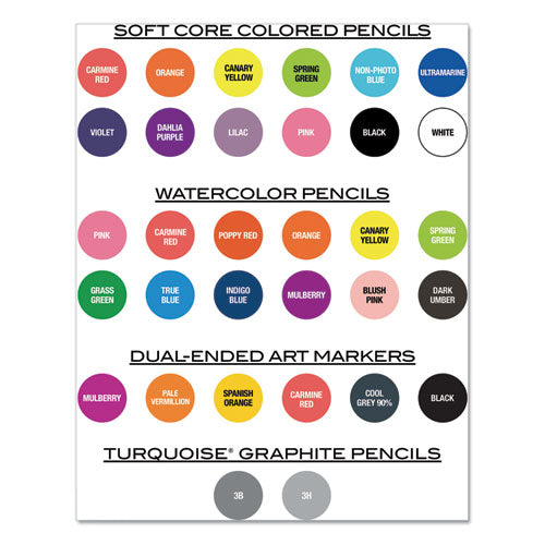 Premier Colored Pencil, 3 Mm, 2b (#1), Assorted Lead/barrel Colors, 48/pack