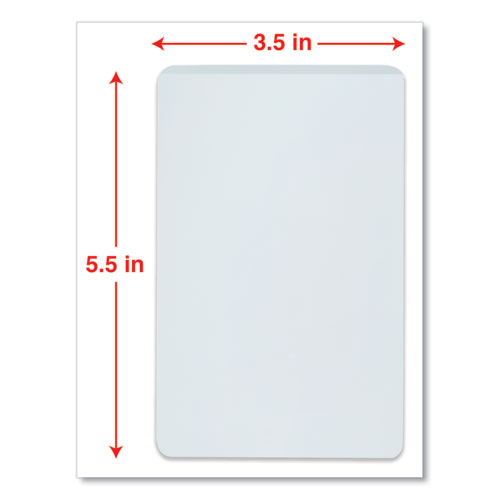 Laminating Pouches, 5 Mil, 5.5" X 3.5", Gloss Clear, 25/pack