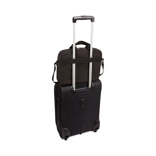 Advantage Laptop Attache, Fits Devices Up To 14", Polyester, 14.6 X 2.8 X 13, Black
