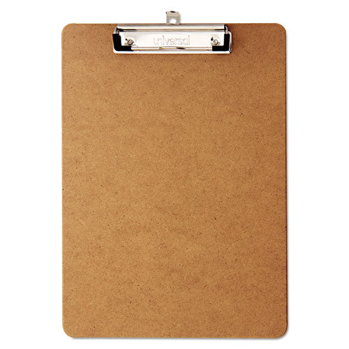 Hardboard Clipboard With Low-profile Clip, 0.5" Clip Capacity, Holds 8.5 X 11 Sheets, Brown, 6/pack