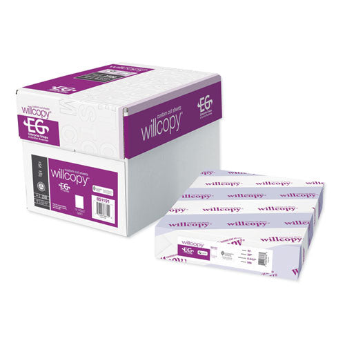 Custom Cut-sheet Copy Paper, 92 Bright, 2-hole Top Punched, 20lb Bond Weight, 8.5 X 11, White, 500/ream, 5 Reams/carton