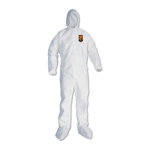 KleenGuard™ A30 Elastic Back And Cuff Hooded/boots Coveralls 3xl White 21/Case