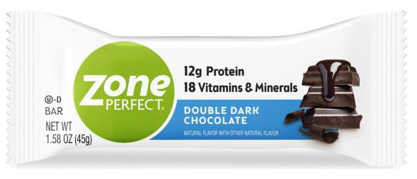 Zoneperfect Double Dark Chocolate 1.58 oz. Bar-12/Box-36/Case