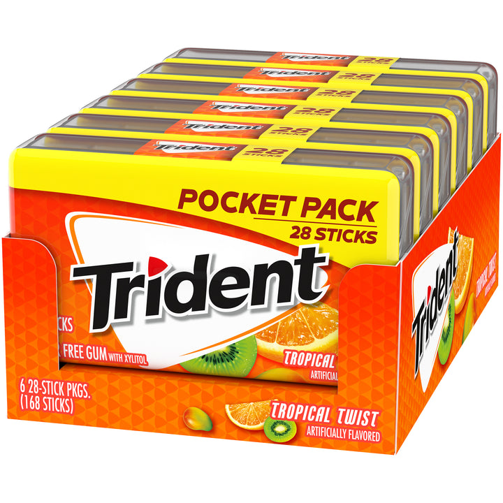 Trident Tropical Twist-28 Count-6/Box-8/Case