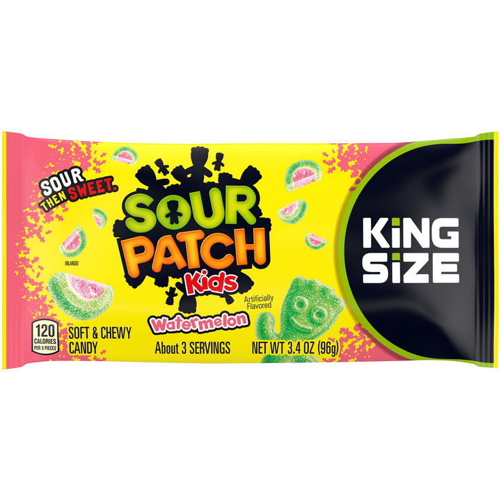 Sour Patch Kids Fat Free Soft Candy Gummy Candy-3.4 oz.-18/Box-8/Case
