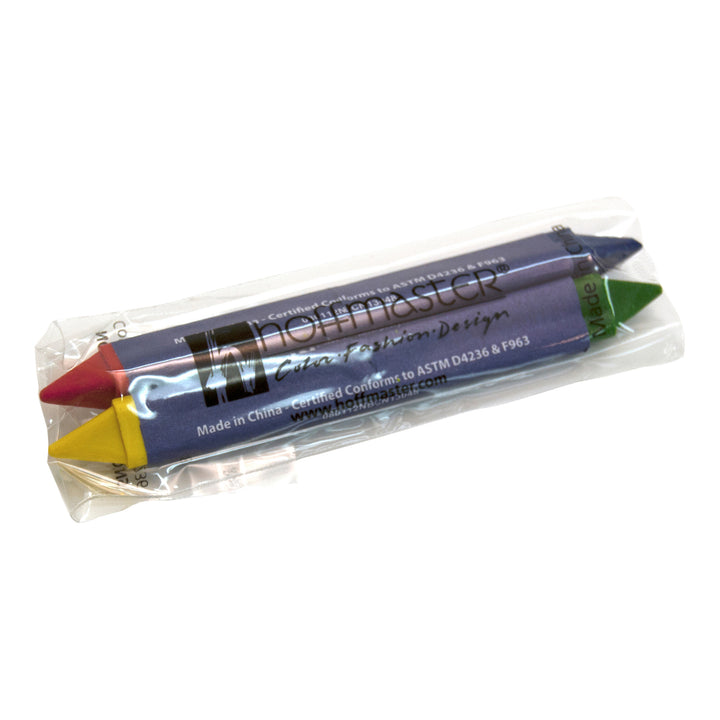 Hoffmaster Triangular Double Tipped Red/Blue Yellow/Green Crayon-2 Each-500/Case