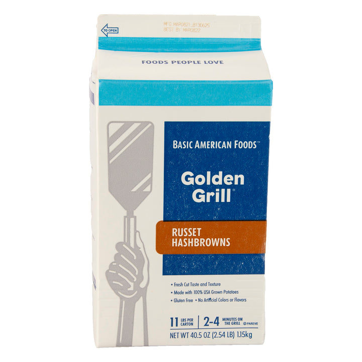 Baf Golden Grill Russet Hashbrowns-40.5 oz.-6/Case