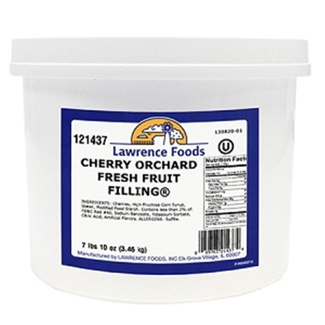 Lawrence Foods Cherry Orchard Fresh Fruit Filling-7.63 lb.-4/Case