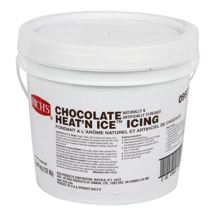 Rich's Chocolate Heat 'N Ice Icing-12 lb.-1/Case