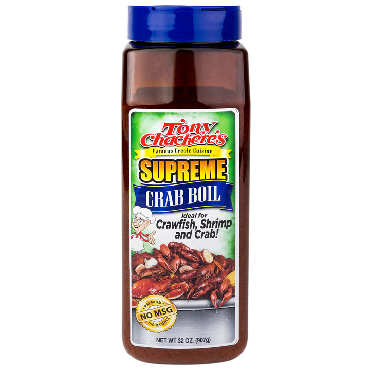 Tony Chachere's Creole Foods Supreme Crab Boil-32 oz.-6/Case