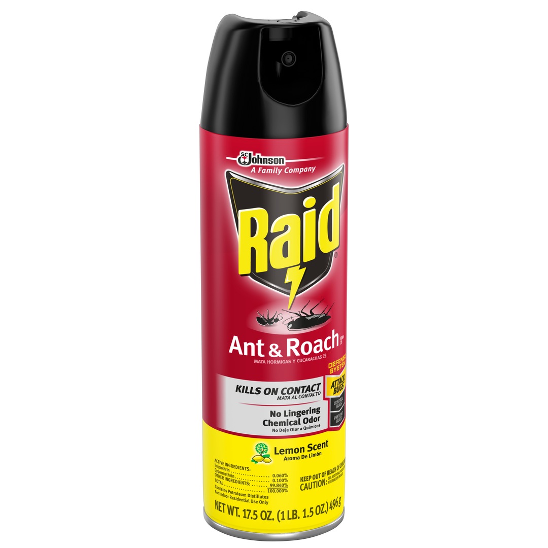 Raid Ant&Roach Lemon Aerosol-17.5 oz.-12/Case