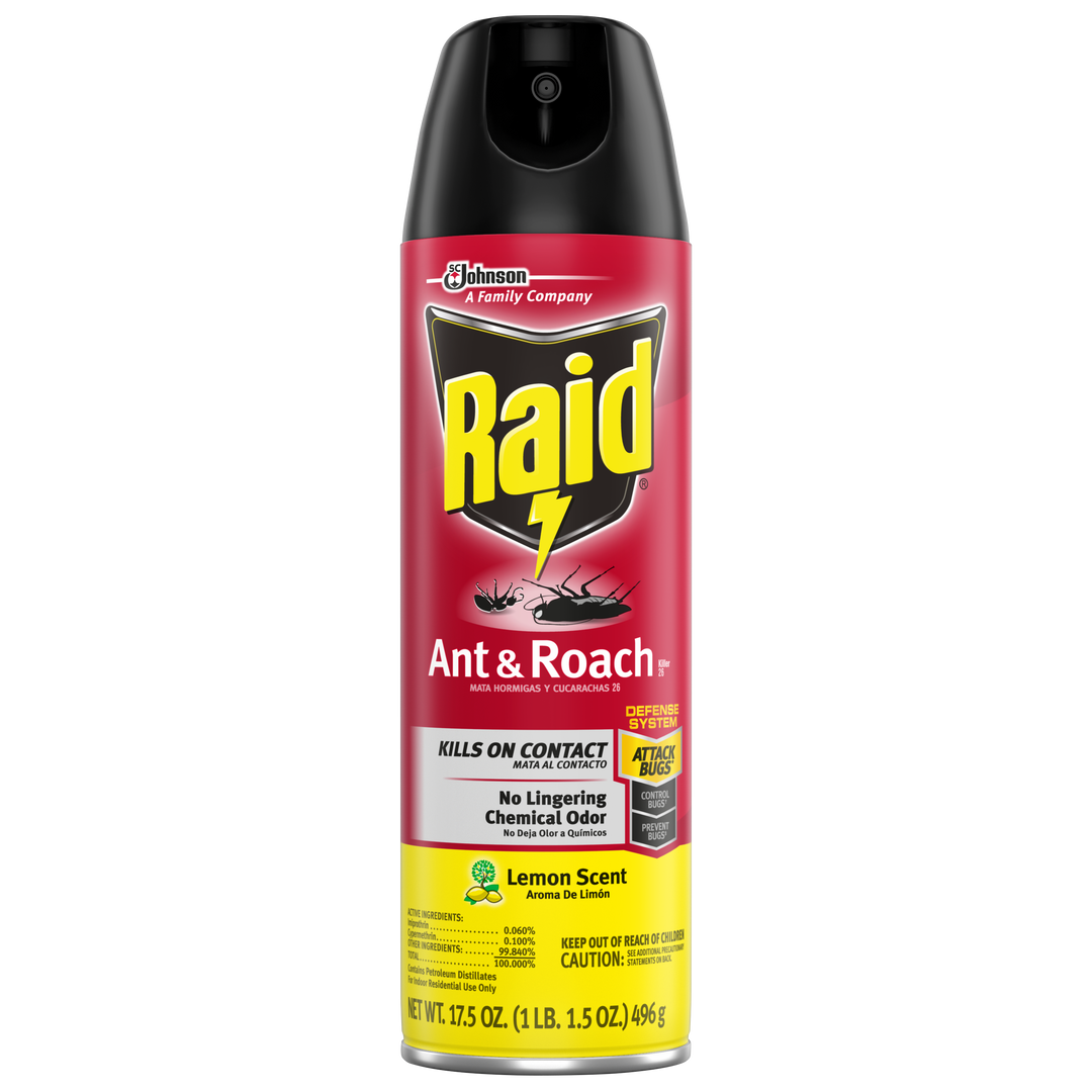 Raid Ant&Roach Lemon Aerosol-17.5 oz.-12/Case