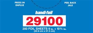 Hfa Handi-Foil 9 Inch X 10.75 Inch Foil Sheet-200 Count-12/Case